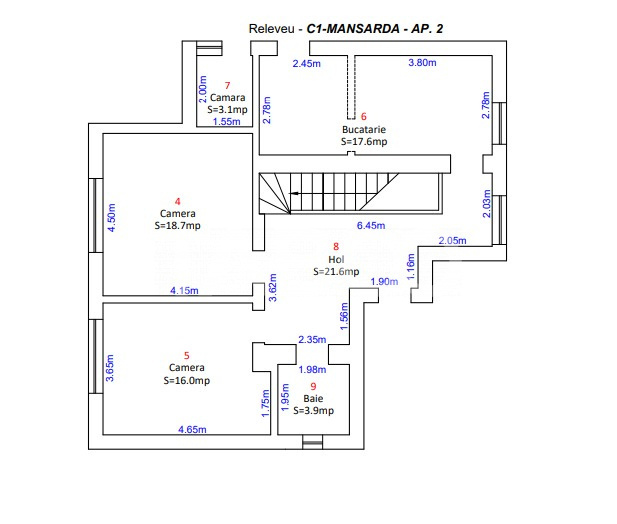 Apartament la casa 82 mp 3 camere gradina 400 mp doar 1 vecin Cisnadie