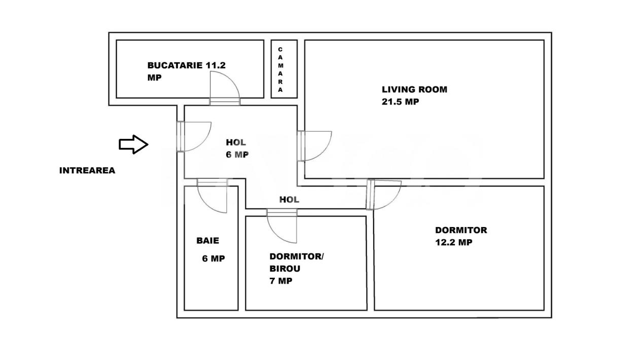 Apartament la casa de inchiriat 3 camere zona Sub Arini din Sibiu
