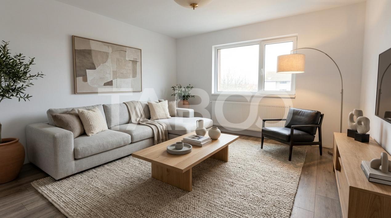 Apartament  la CHEIE etaj 1 intermediar 3 camere 88 mpu Turnisor Sibiu