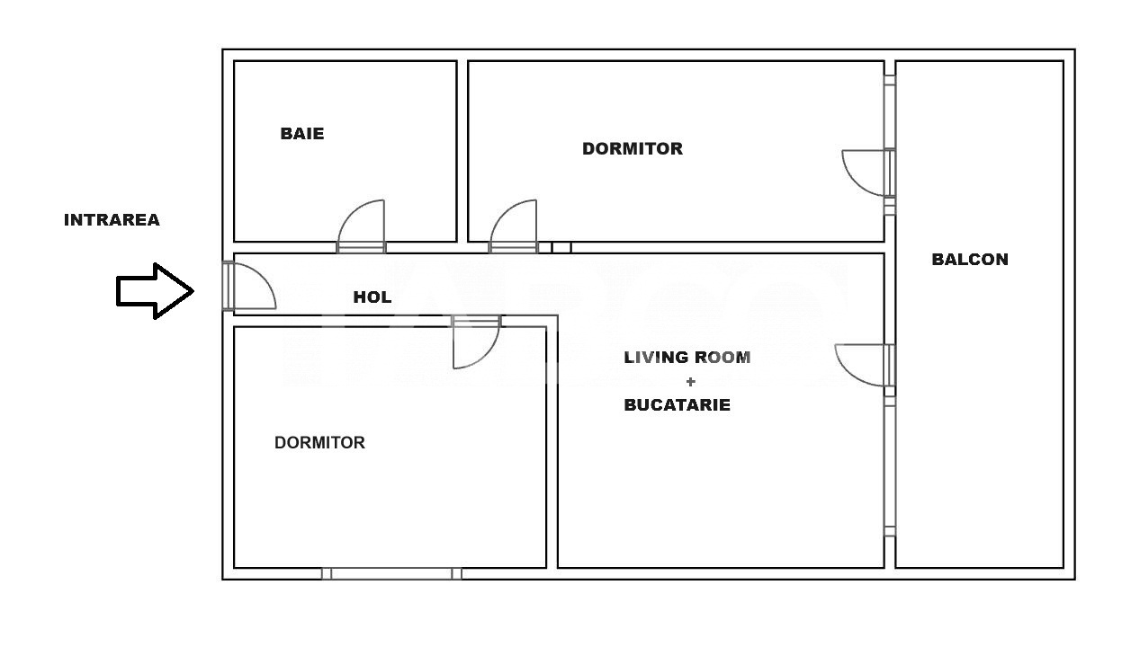 Apartament la parter inalt -3 camere balcon parcare Turnisor
