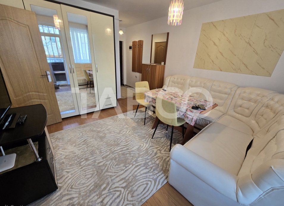 Apartament mobilat de vanzare balcon parcare la intrare Arhitectilor in Sibiu - Ioan Virgil Ispas