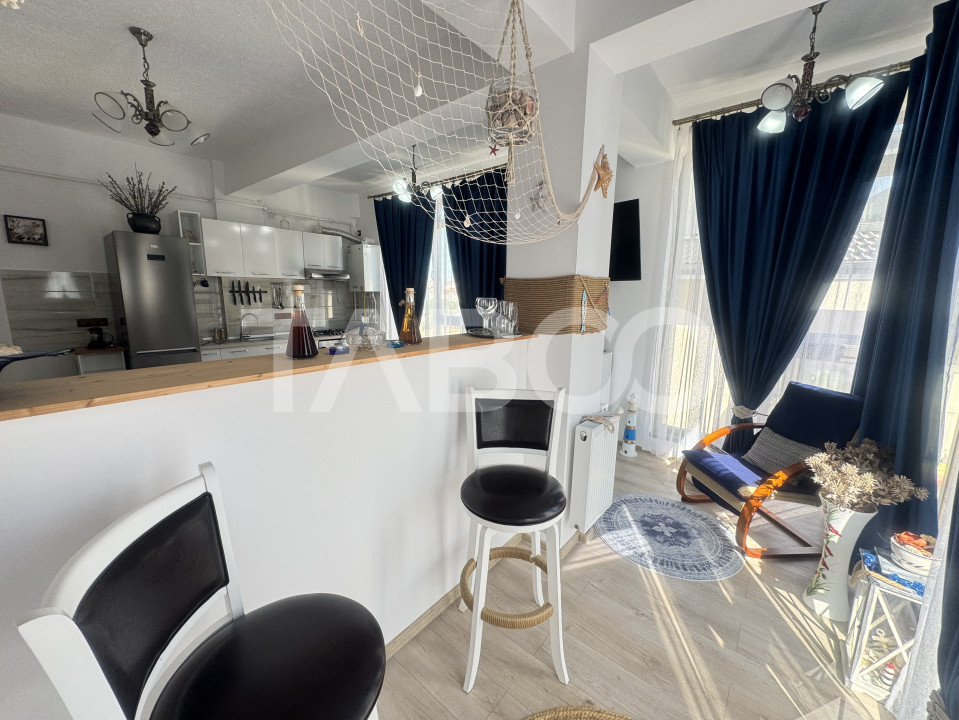 Apartament mobilat si utilat cu 3 camere 2 bai 62 mpu Doamna Stanca