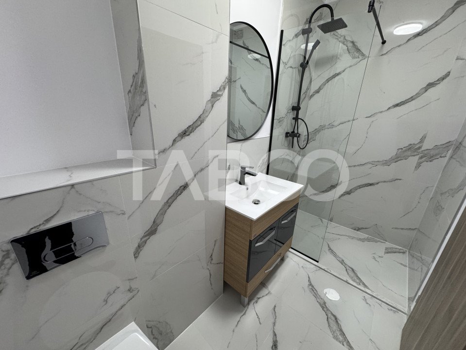 Apartament mobilat utilat 2 camere 2 bai 55 mpu balcon loc parcare