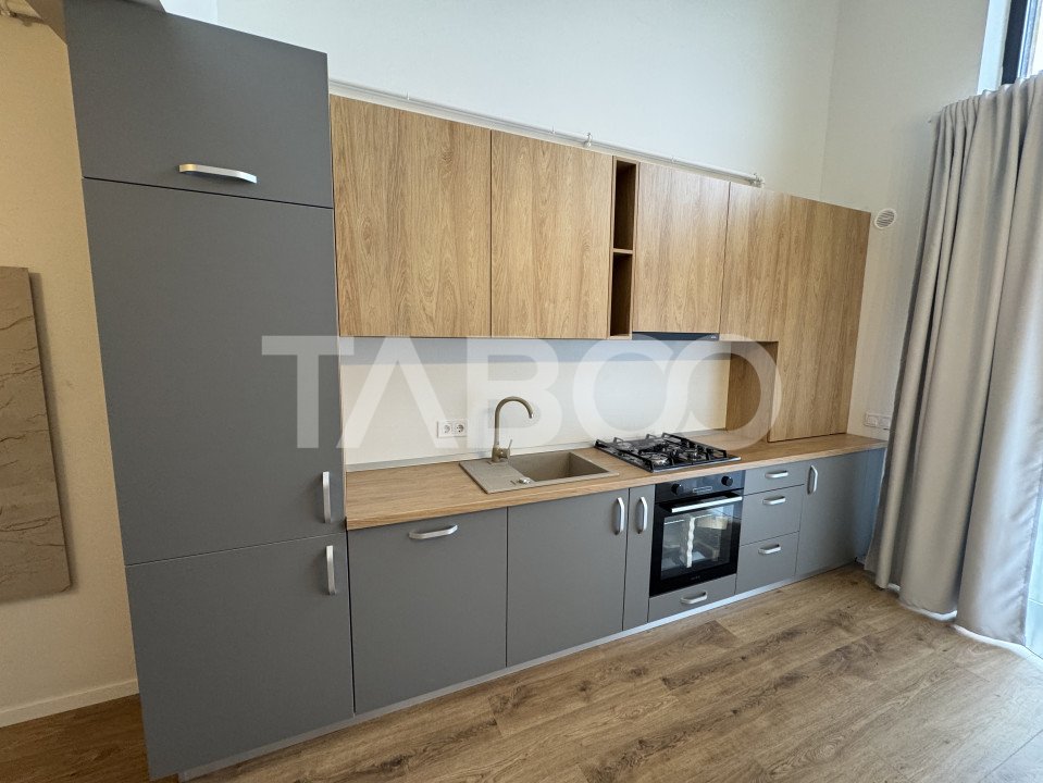 Apartament mobilat utilat 2 camere 2 bai 55 mpu balcon loc parcare