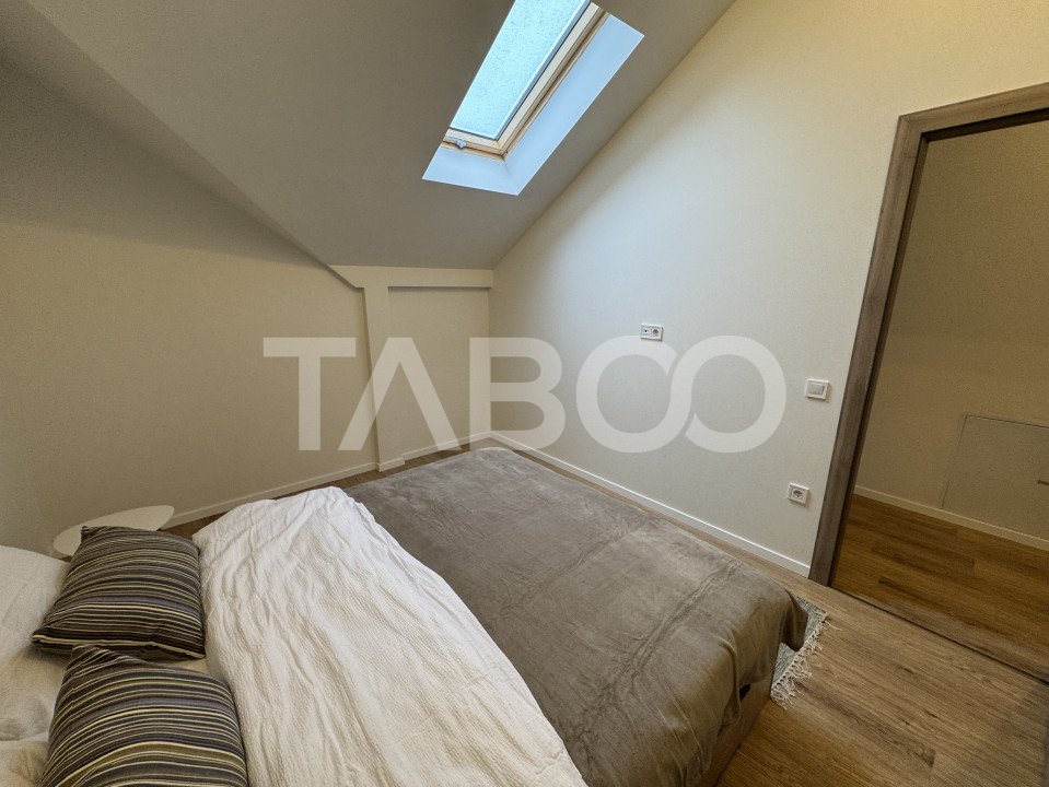 Apartament mobilat utilat 2 camere 2 bai 55 mpu balcon loc parcare