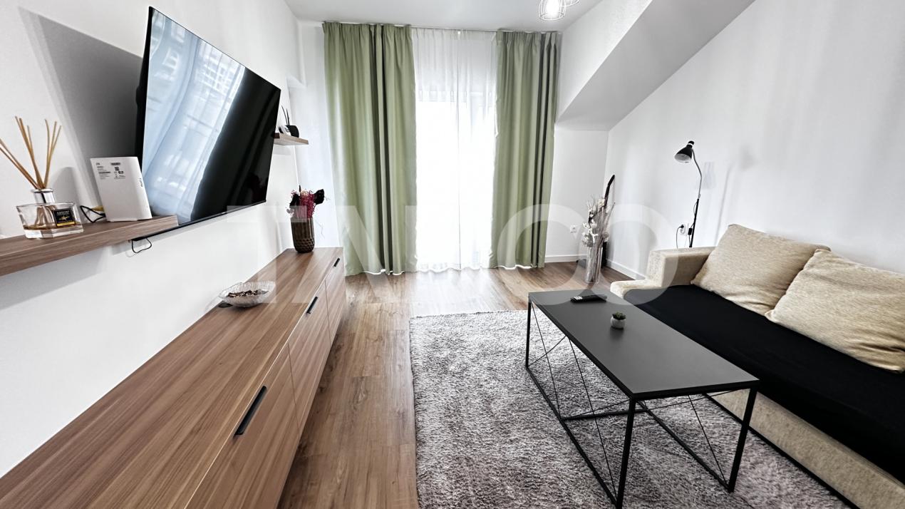 Apartament mobilat utilat 2 camere balcon parcare zona Doamna Stanca