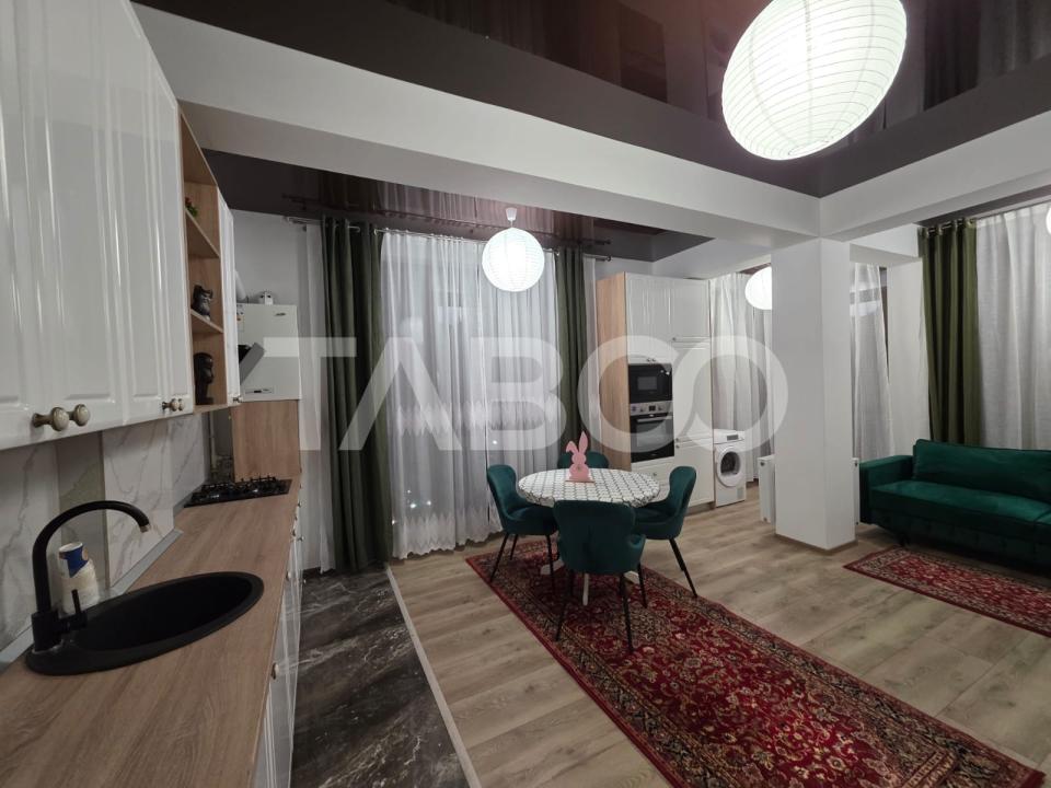 Apartament mobilat utilat 3 camere 2 bai loc de parcare Doamna Stanca
