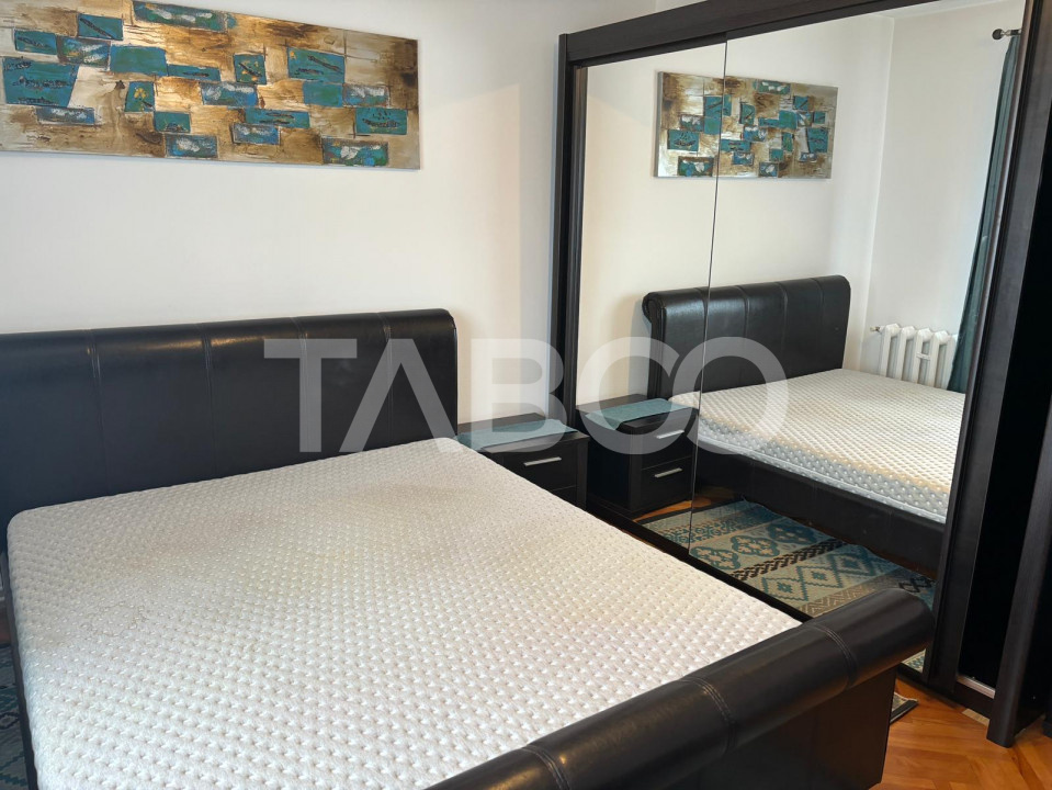 Apartament mobilat utilat 3 camere 2 bai Terezian Sibiu