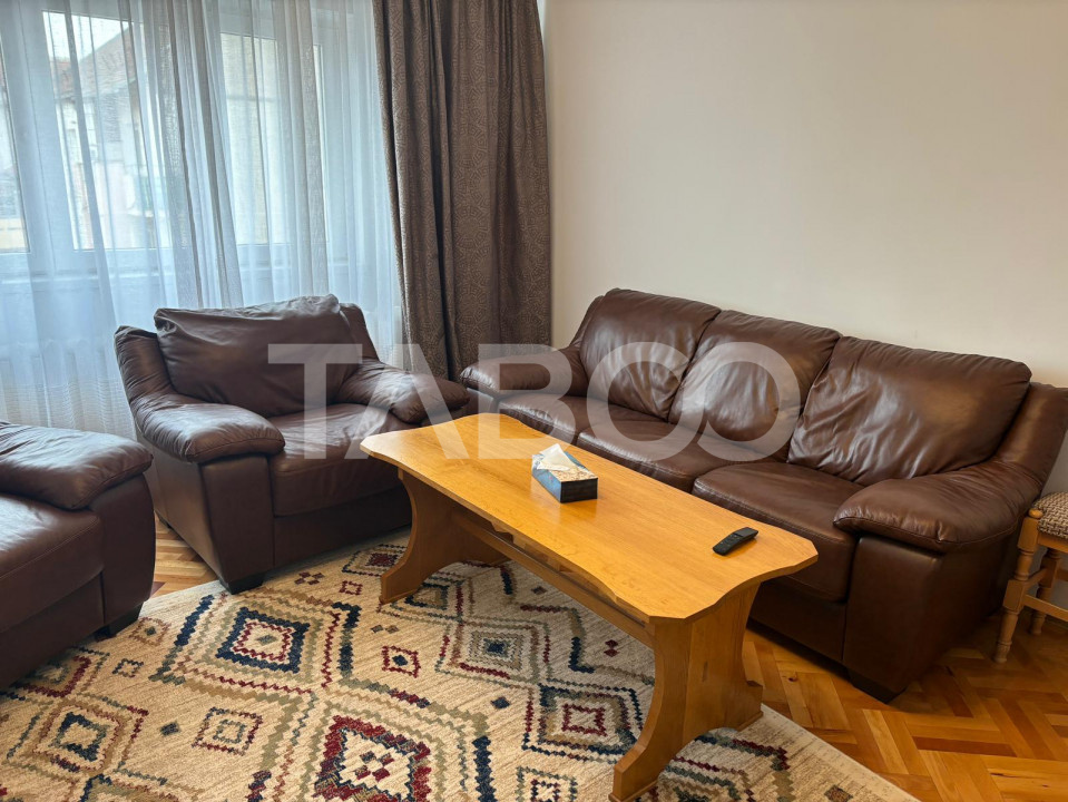 Apartament mobilat utilat 3 camere 2 bai Terezian Sibiu