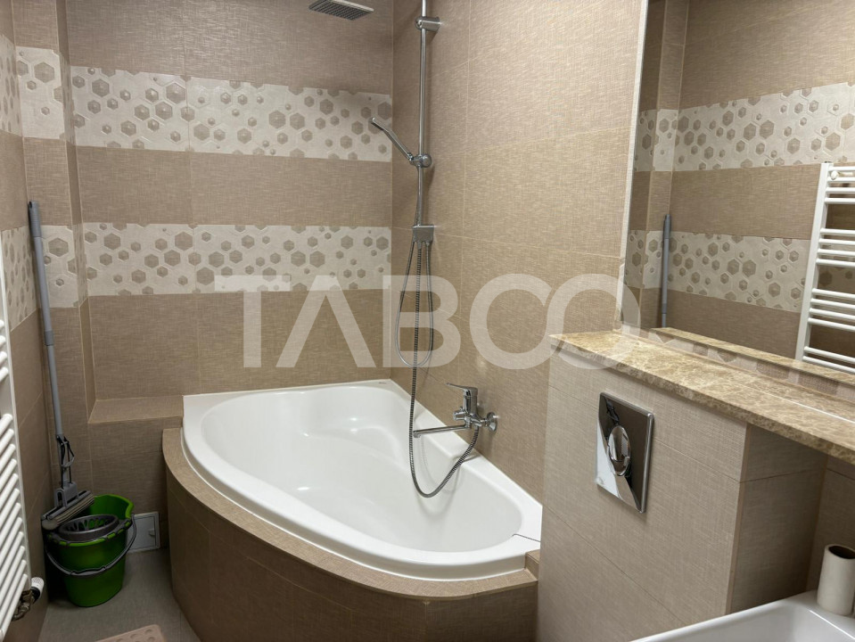 Apartament mobilat utilat 3 camere 2 bai Terezian Sibiu