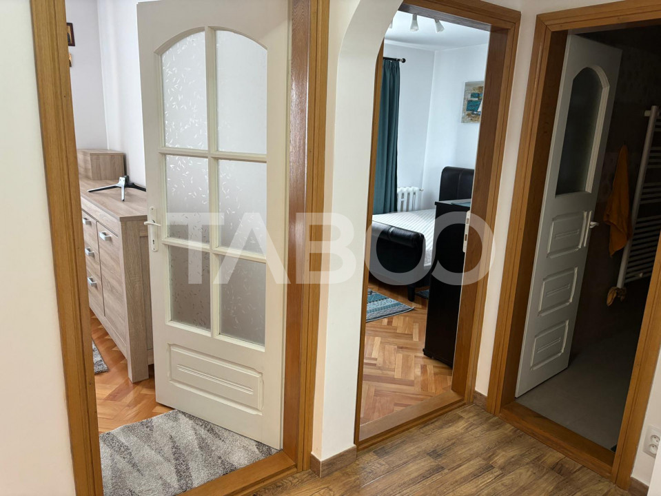 Apartament mobilat utilat 3 camere 2 bai Terezian Sibiu
