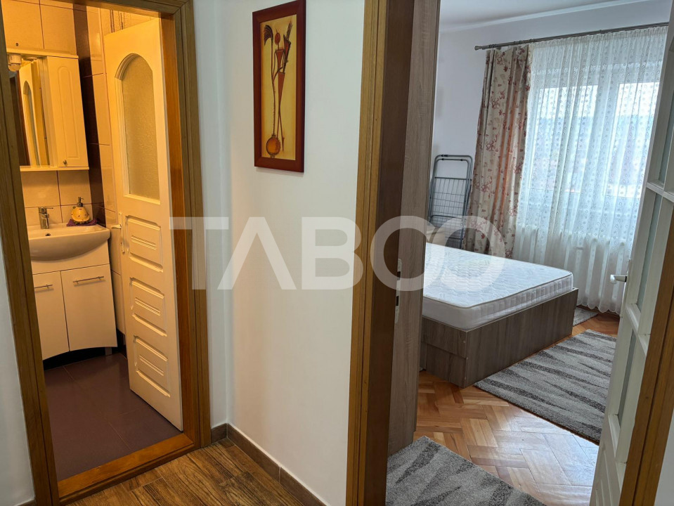 Apartament mobilat utilat 3 camere 2 bai Terezian Sibiu