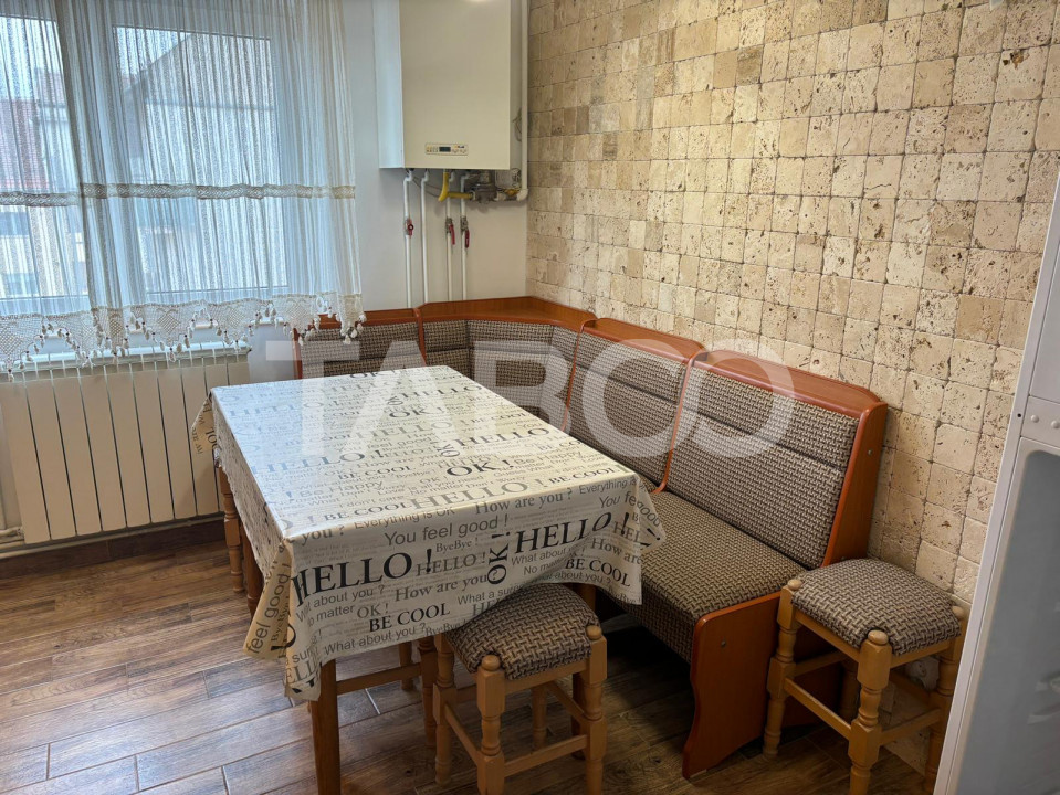 Apartament mobilat utilat 3 camere 2 bai Terezian Sibiu