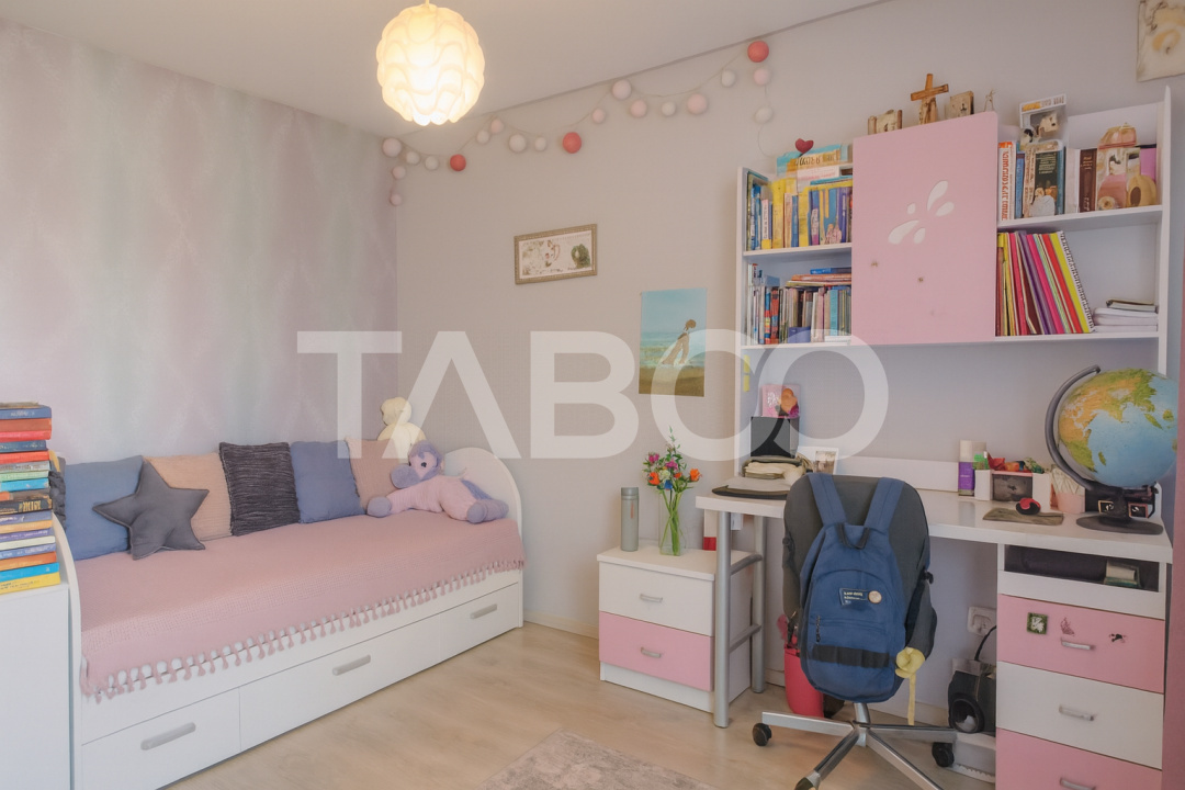 Apartament mobilat utilat 63 mpu 3 camere 2 balcoane Selimbar Sibiu