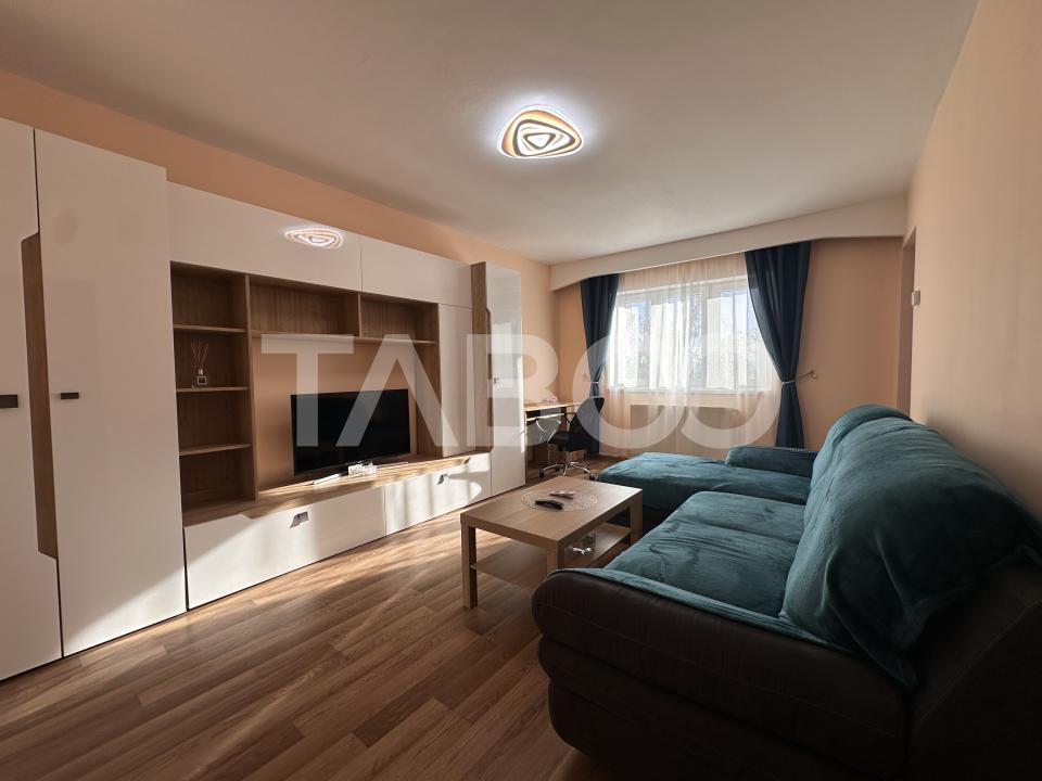Apartament mobilat utilat de inchiriat 2 camere si balcon Vasile Aaron in Sibiu - Muncel
