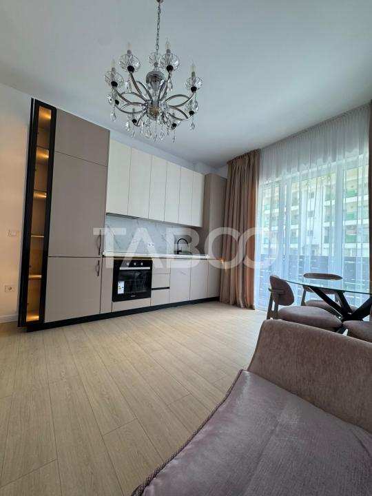 Apartament mobilat utilat decomandat 2 camere 60 mpu balcon Sibiu