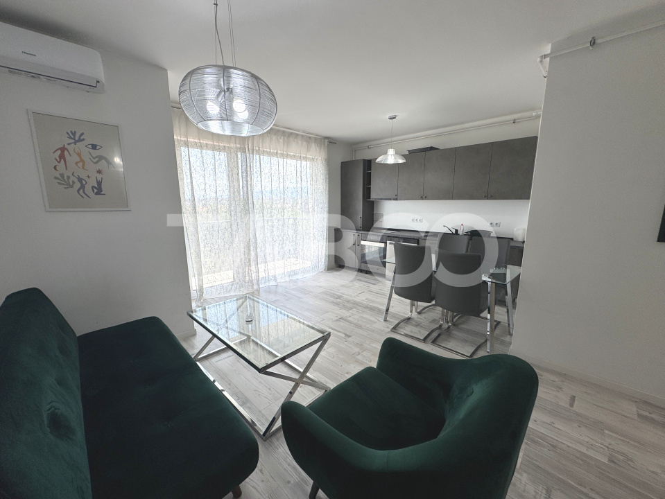 Apartament modern 2 camere 50 mpu etaj 2 bloc cu lift Green Hill Sibiu in Sibiu - Afinelor