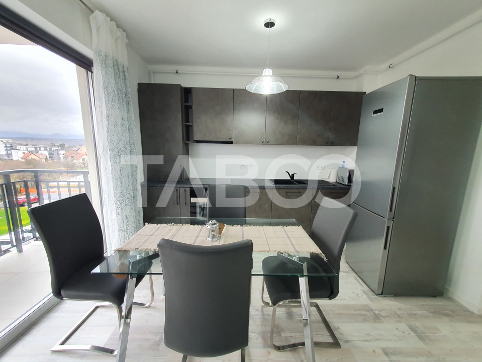 Apartament modern 2 camere 50 mpu etaj 2 bloc cu lift Turnisor Sibiu