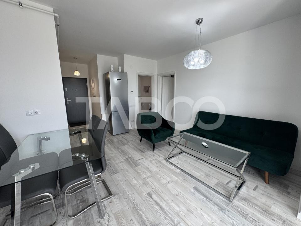 Apartament modern 2 camere 50 mpu etaj 2 bloc cu lift Turnisor Sibiu