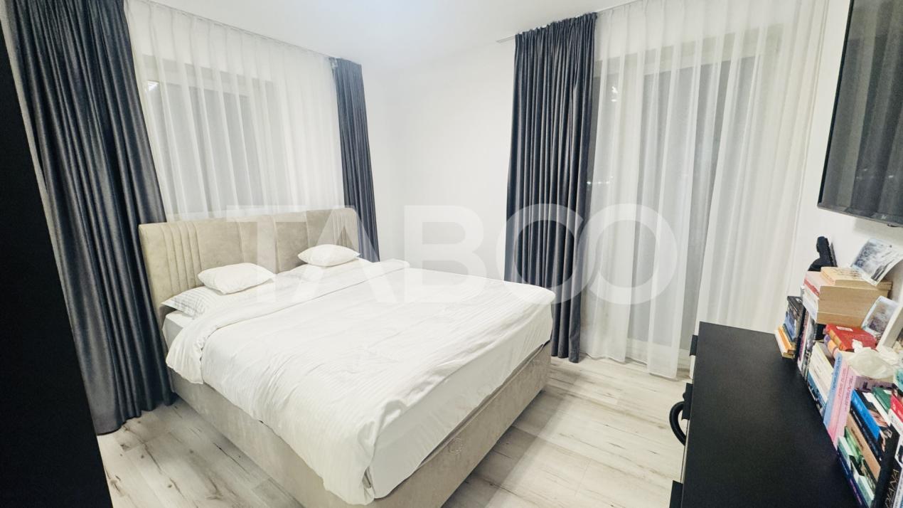Apartament modern 3 camere de vanzare mobilat utilat 2 locuri parcare
