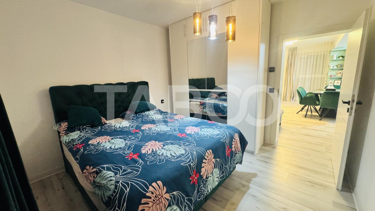 Apartament modern 3 camere de vanzare mobilat utilat 2 locuri parcare