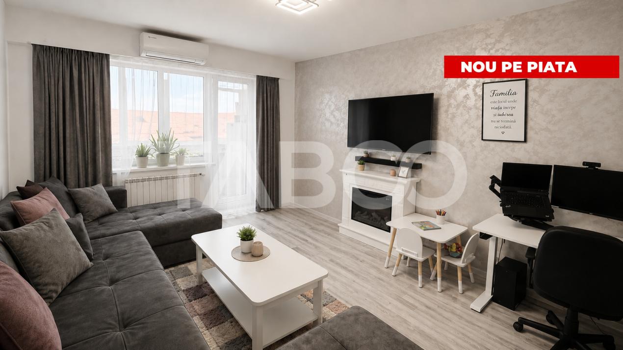 Apartament MODERN 3 camere MOBILAT UTILAT cu PIVNITA 80mpu Terezian 