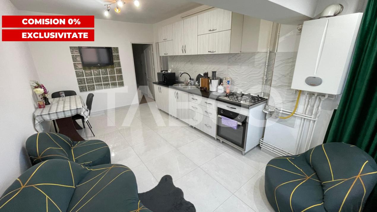 Apartament  modern 4 camere  Comision 0 % mobilat zona Terezian Sibiu