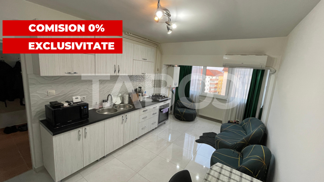Apartament  modern 4 camere  Comision 0 % mobilat zona Terezian Sibiu