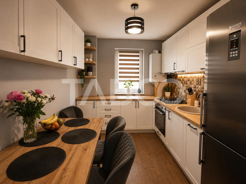 Apartament modern de vanzare 3 camere balcon etaj 2 Turnisor Frunzei