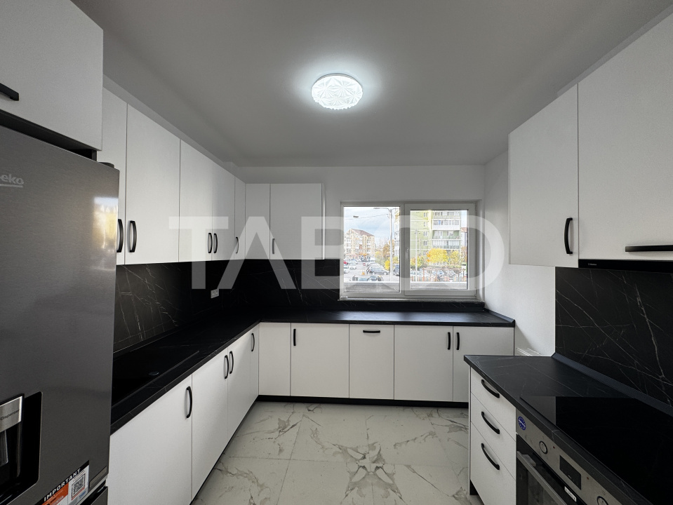 Apartament nou 3 camere 93 mp mobilat utilat 3 balcoane etaj 1 Rahovei