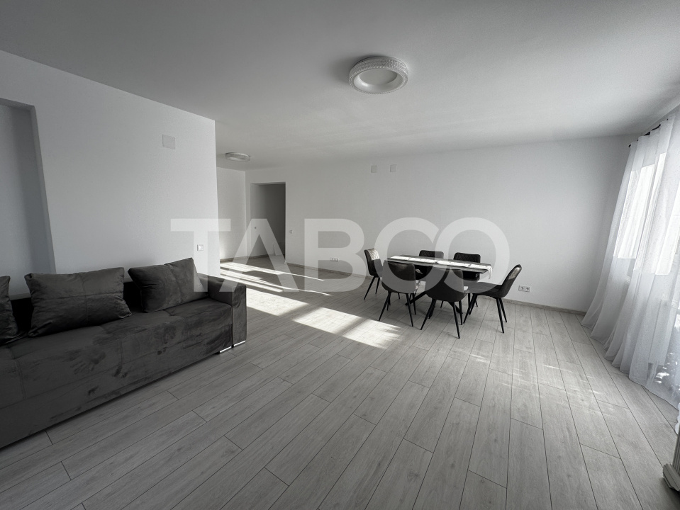 Apartament nou 3 camere 93 mp mobilat utilat 3 balcoane etaj 1 Rahovei