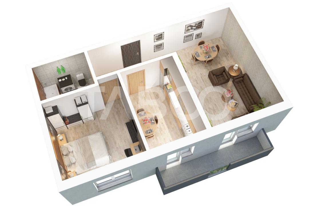 Apartament Nou Comision 0  decomandat 2 camere parcare Doamna Stanca