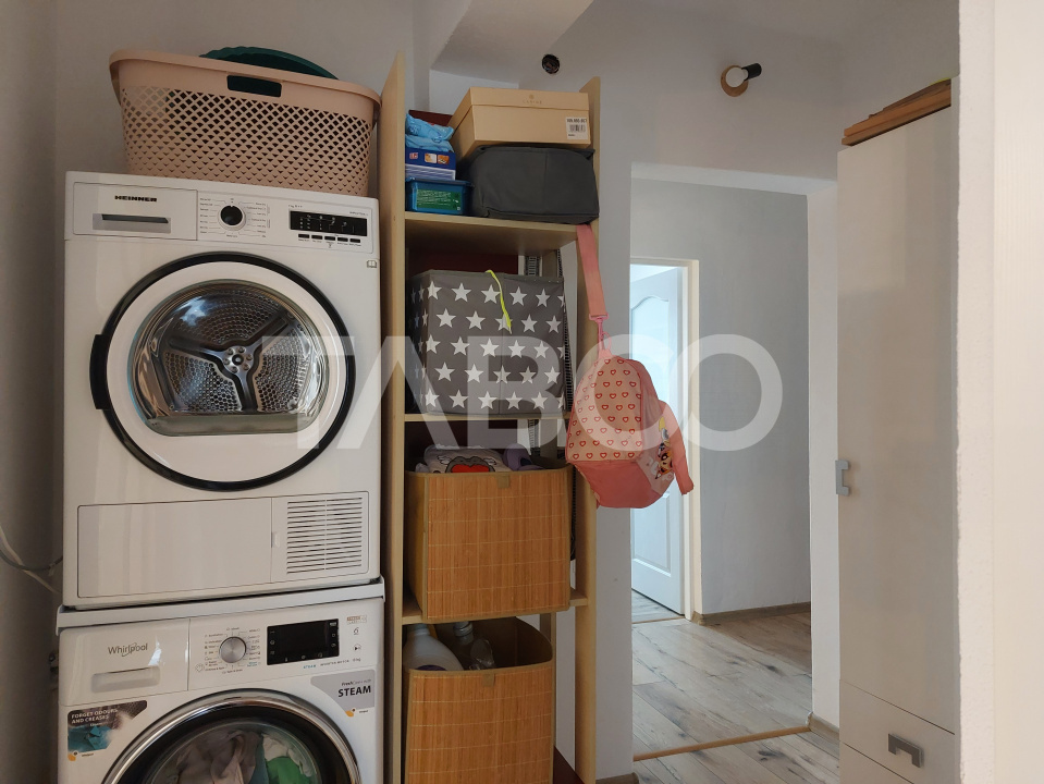 Apartament renovat 66 mp 3 camere 2 bai balcon pivnita Cisnadie