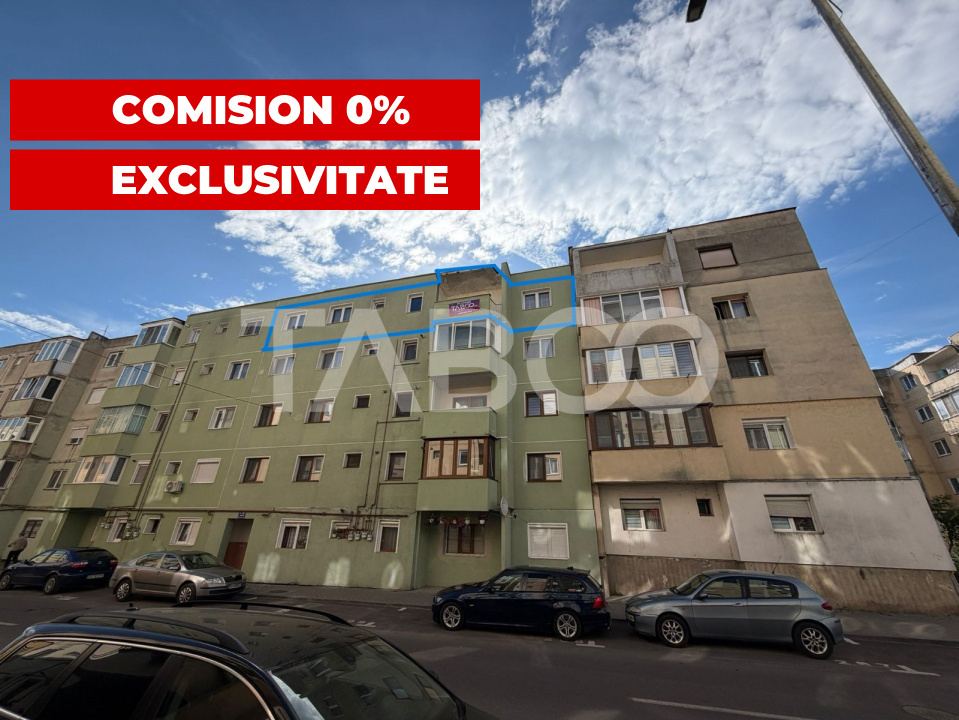 Apartament semidecomandat 4 camere 2 bai etaj 4 zona 1 Decembrie 1918 in Fagaras - 1 Decembrie 1918