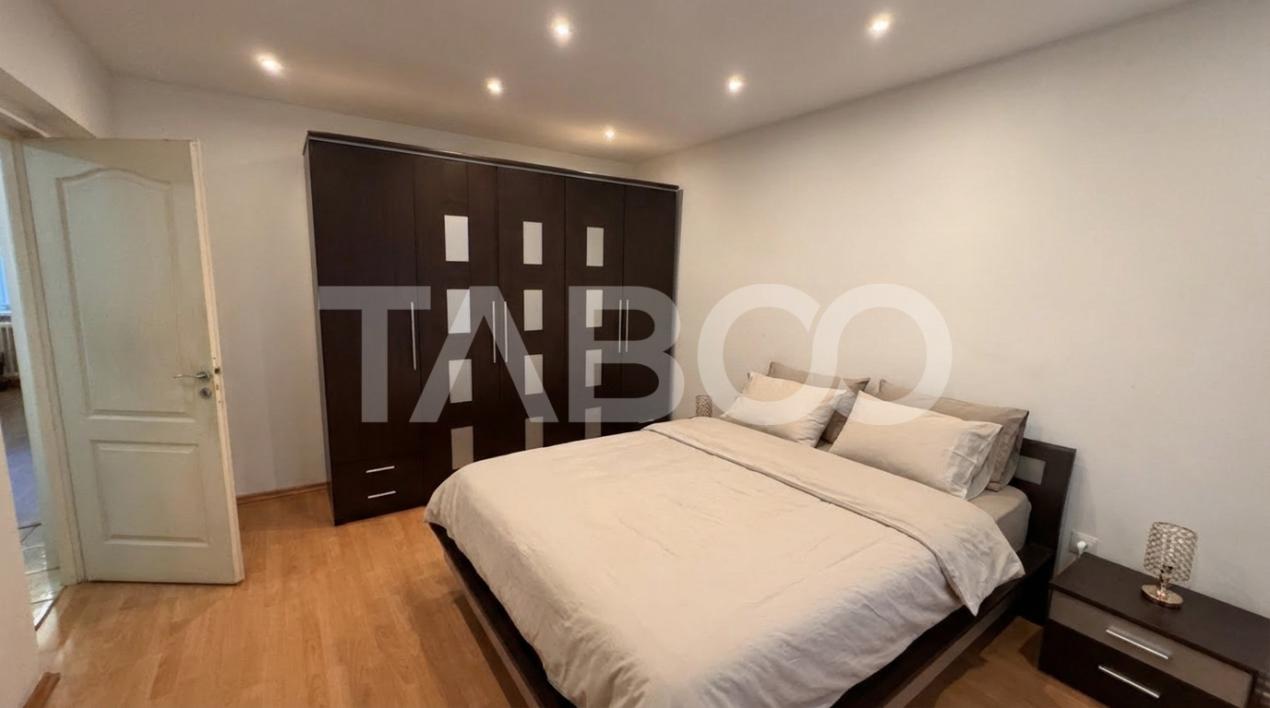 Apartament spatios cu 4 camere mobilat utilat 77mpu Milea Sibiu