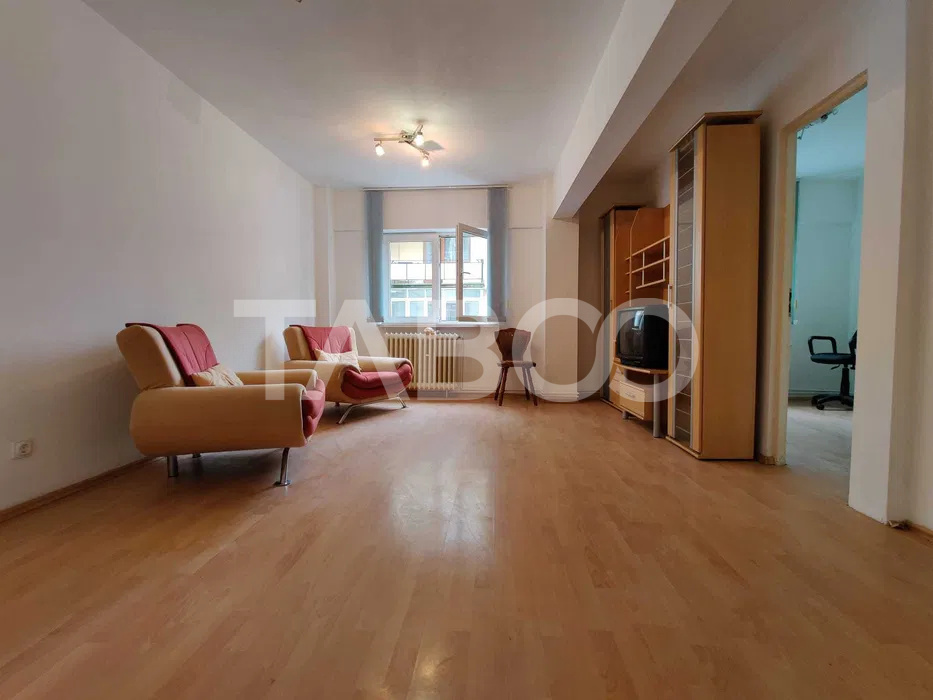 Apartament spatios cu 4 camere mobilat utilat 77mpu Milea Sibiu