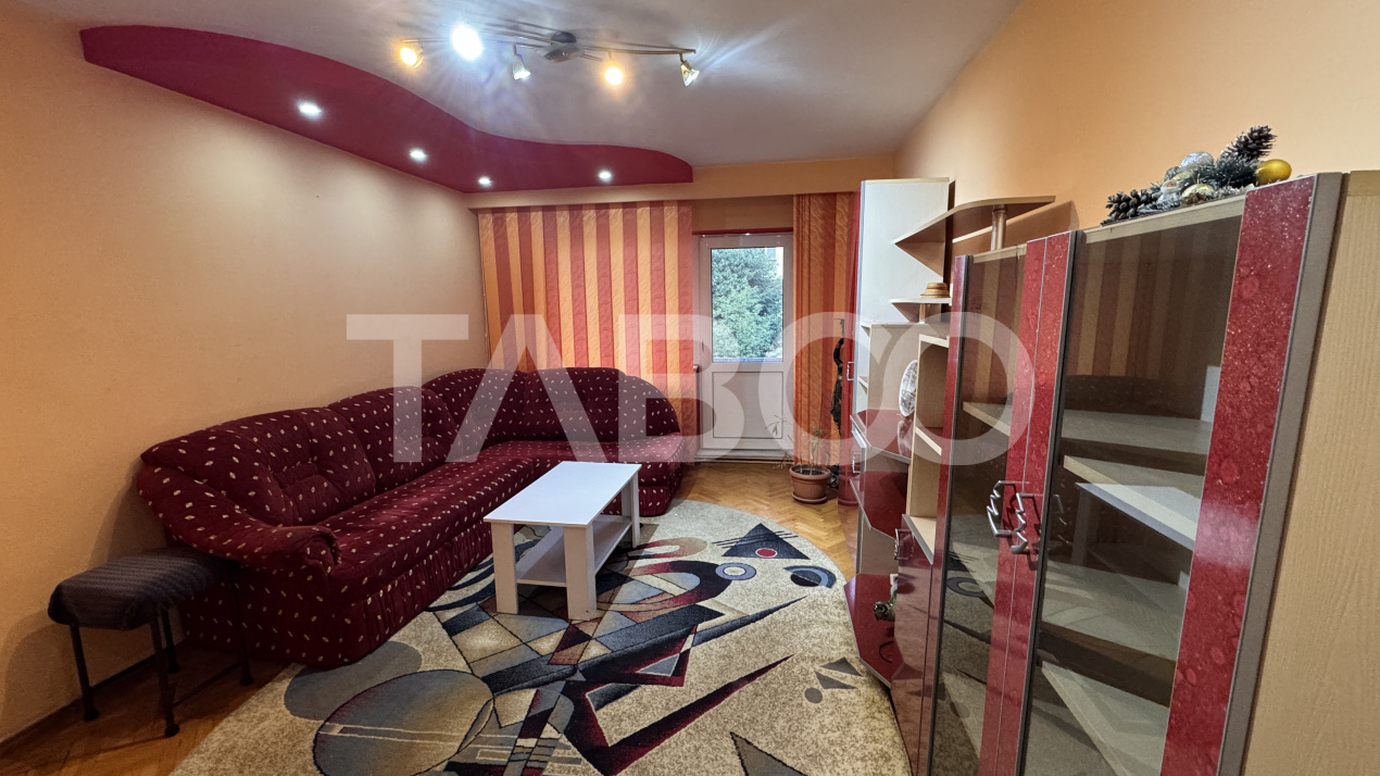 Apartament spatios cu 4 camere mobilat utilat 80mpu Turnisor Sibiu