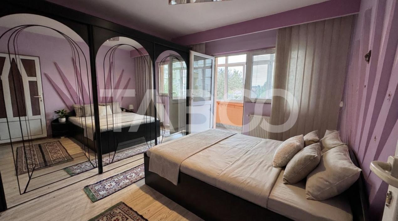 Apartament spatios cu 4 camere mobilat utilat 80mpu Turnisor Sibiu in Sibiu - Iasomiei