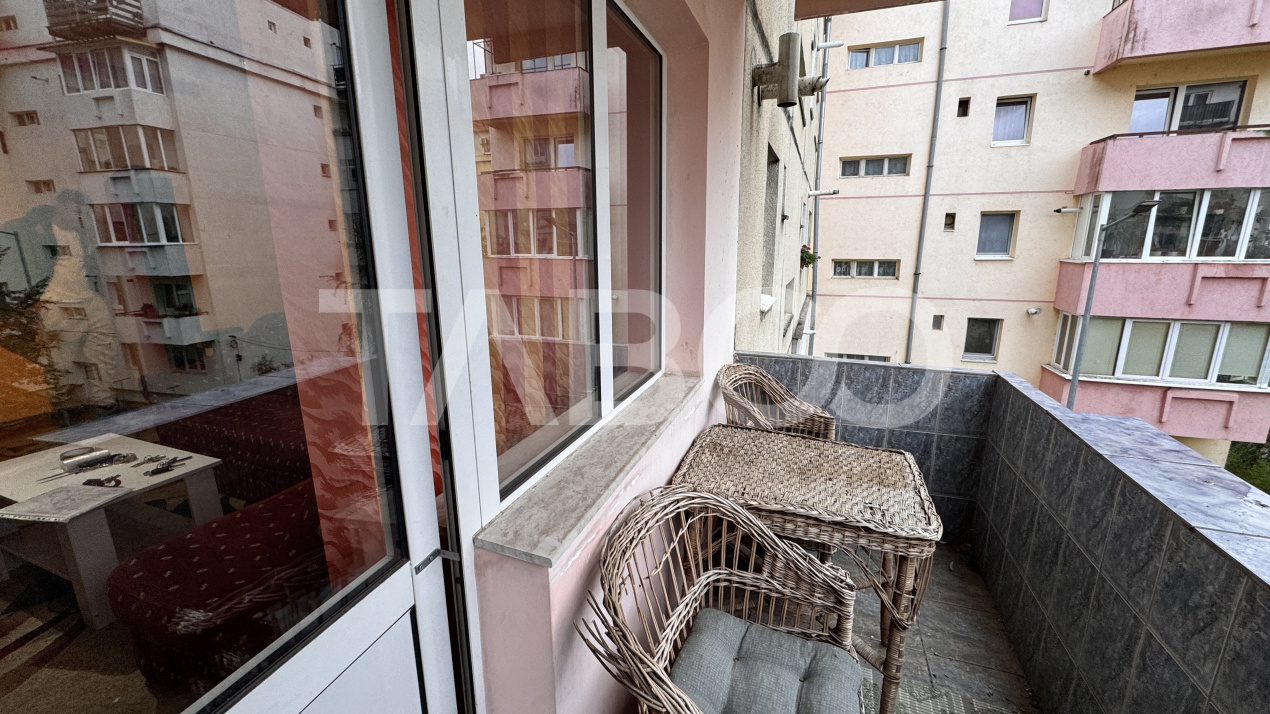 Apartament spatios cu 4 camere mobilat utilat 80mpu Turnisor Sibiu