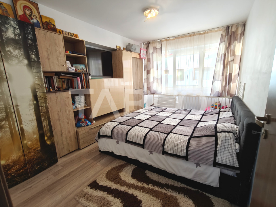 Apartament spatios si calduros cu 2 dormitoare si bucatarie inchisa