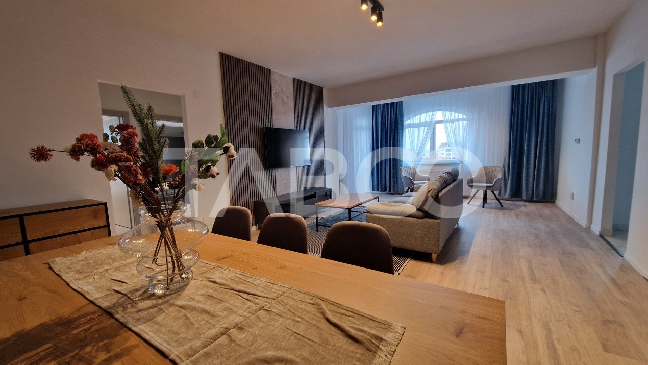 Apartament superb cu 3 camere de inchiriat + parcare subterana in Sibiu - Oituz
