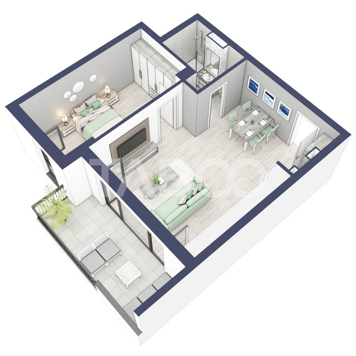 Comision 0 Apartament 2 camere 51 mp utili boxa la subsol Turnisor