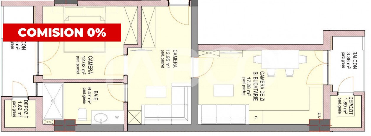 COMISION 0%!! Apartament 3 camere 2 balcoane in Sibiu Doamna Stanca in Sibiu - Doamna Stanca