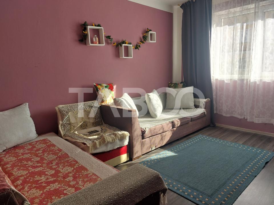 Comision 0%  Apartament 3 camere 43 mpu etaj 1 Piata Noua Cisnadie