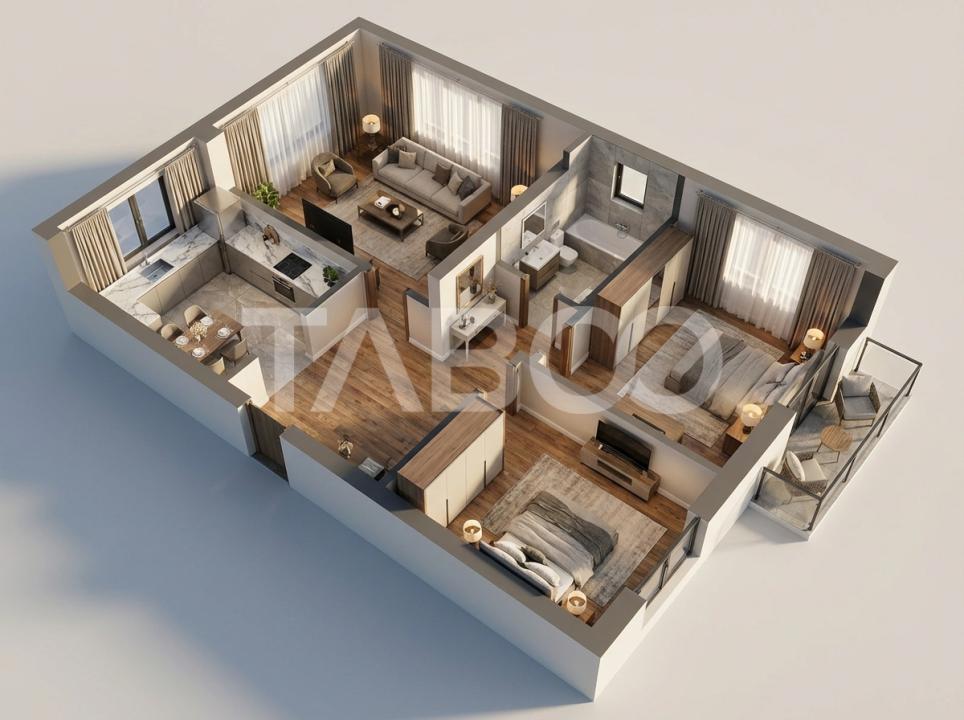 Comision 0-Apartament 3 camere decomandat si pivnita Valea Aurie Sibiu