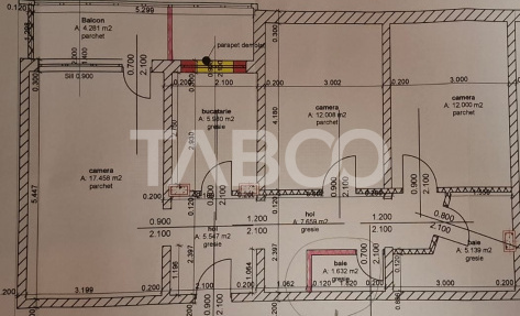 COMISION 0! Apartament cu 3 camere 2 bai 73 mpu etaj 3 Mihai Viteazul