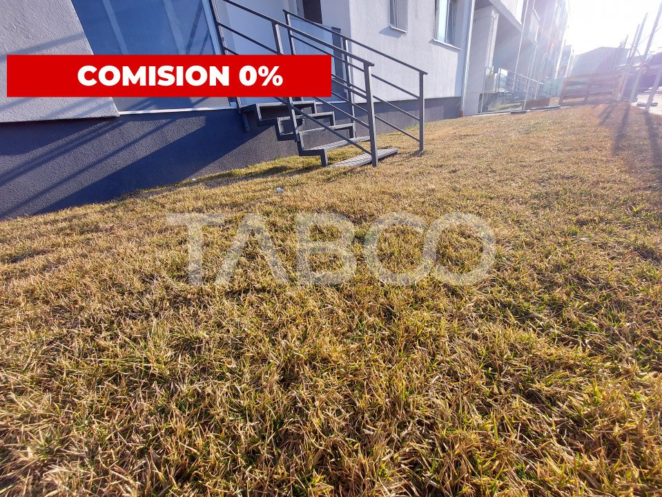 COMISION 0 - Apartament de vanzare 2 camere 59 mpu balcon si gradina in Sibiu - Zaharia Stancu