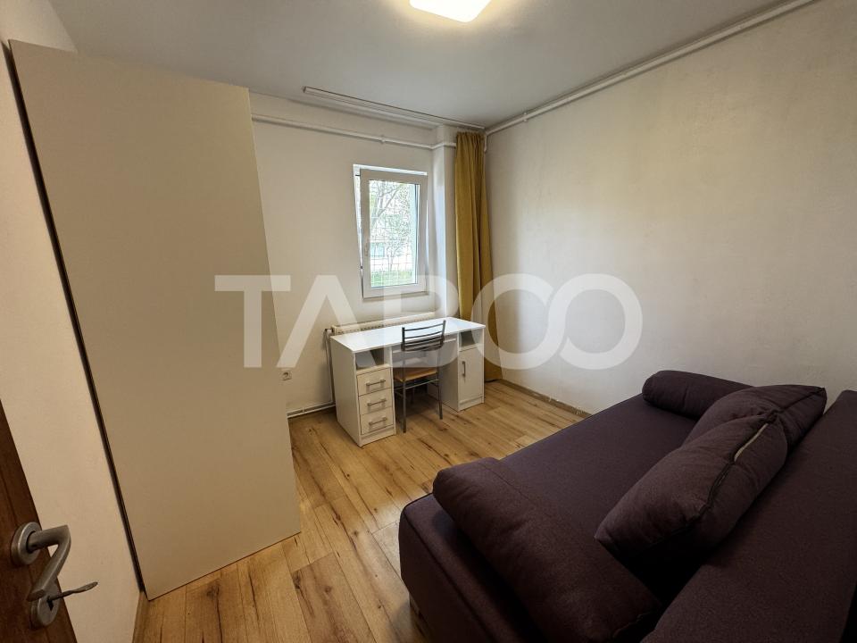 COMISION 0! Apartament renovat complet 3 camere balcon Rahovei Sibiu