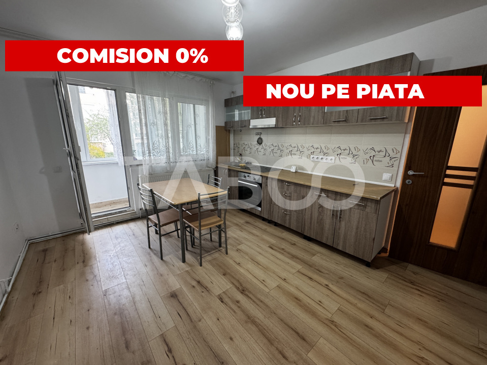 COMISION 0-Apartament renovat complet 3 camere balcon Rahovei Sibiu