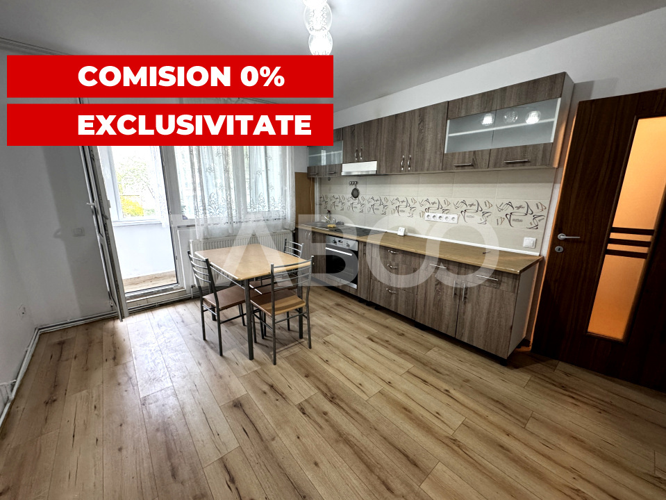 COMISION 0-Apartament renovat complet 3 camere balcon Rahovei Sibiu